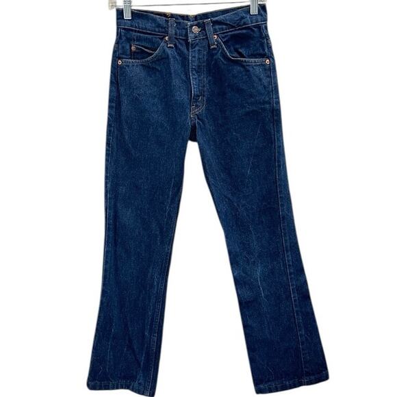 Vintage 1970s Levi’s Orange Tab High Rise Straight Leg Jean Retro Cowgirl Hippie - Picture 1 of 10